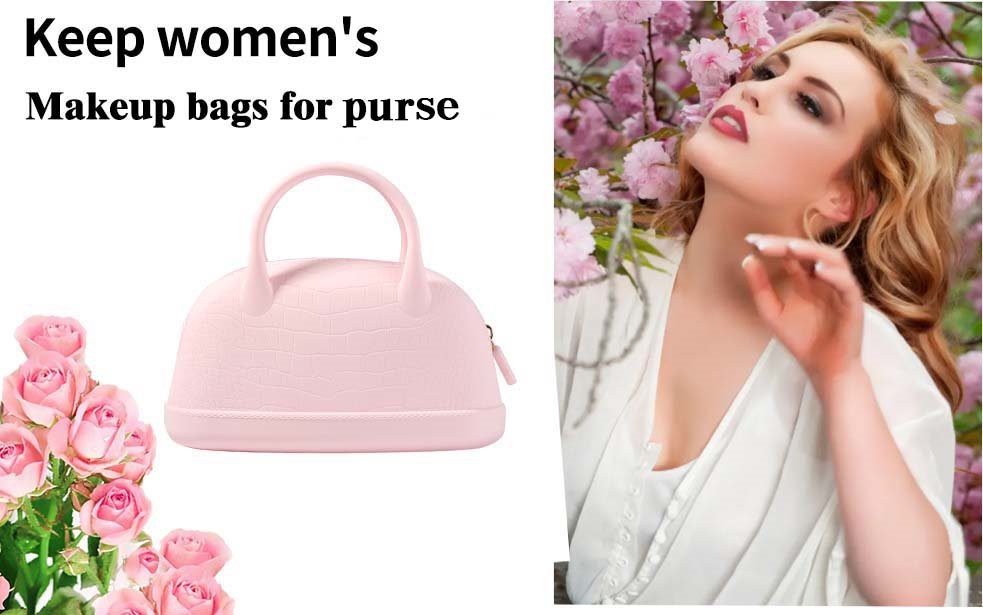 silicone cosmetic bag for travel
