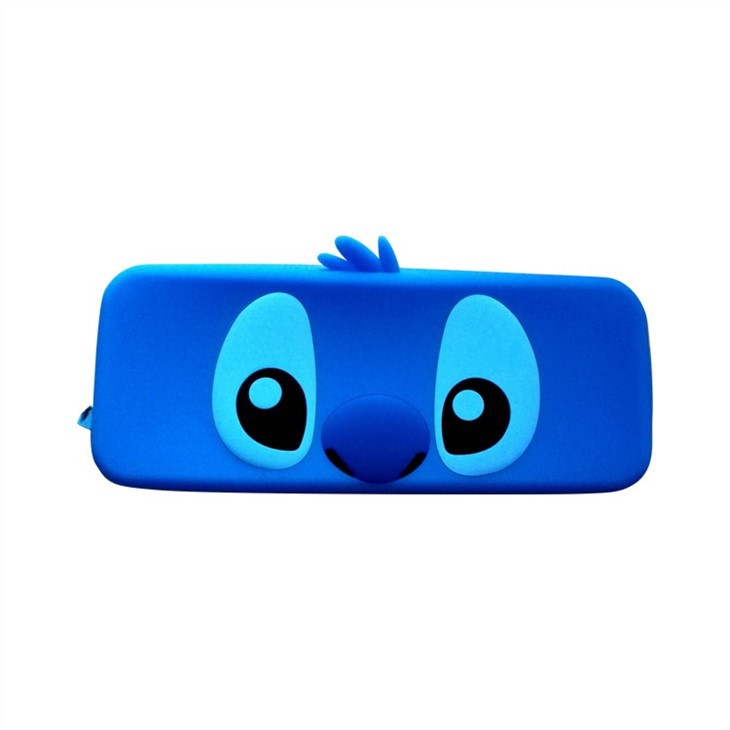Silicone zipper pencil case